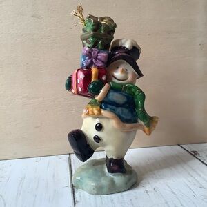 coastal bend blood center christmas snowman resin ornament 2007